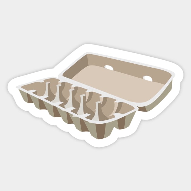 Empty Egg Carton Sticker by DCMiller01